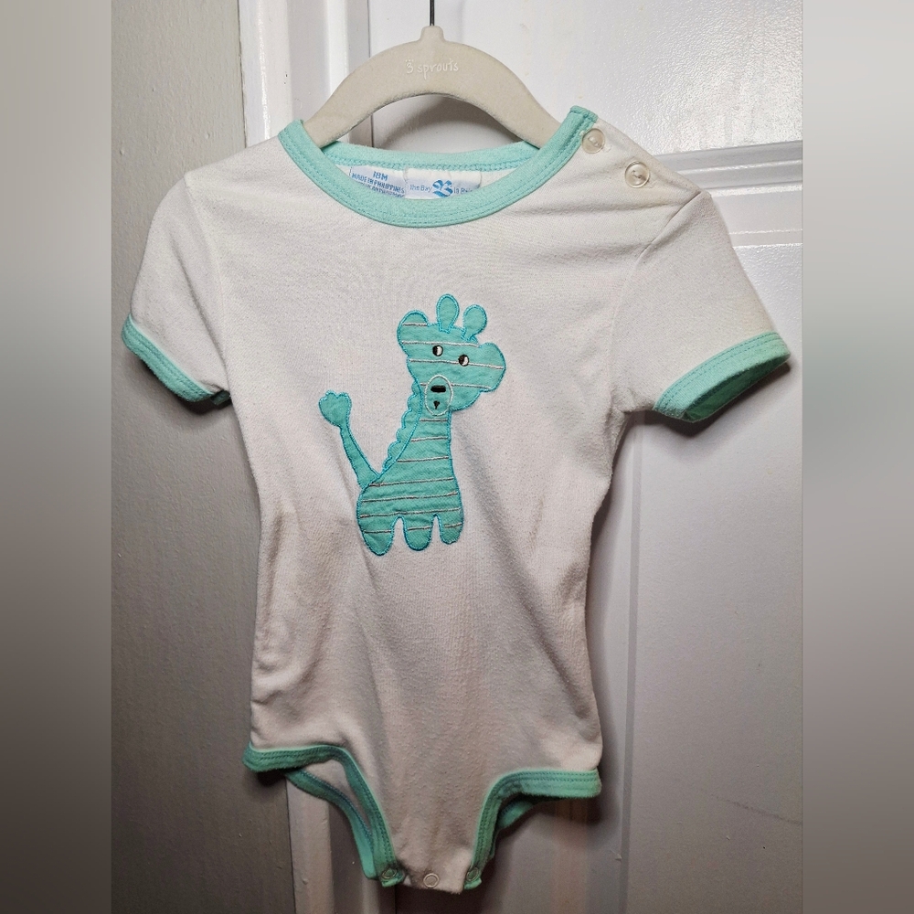 Vintage 80s 🦒🩵The Bay Giraffe Onesie (18 mo)